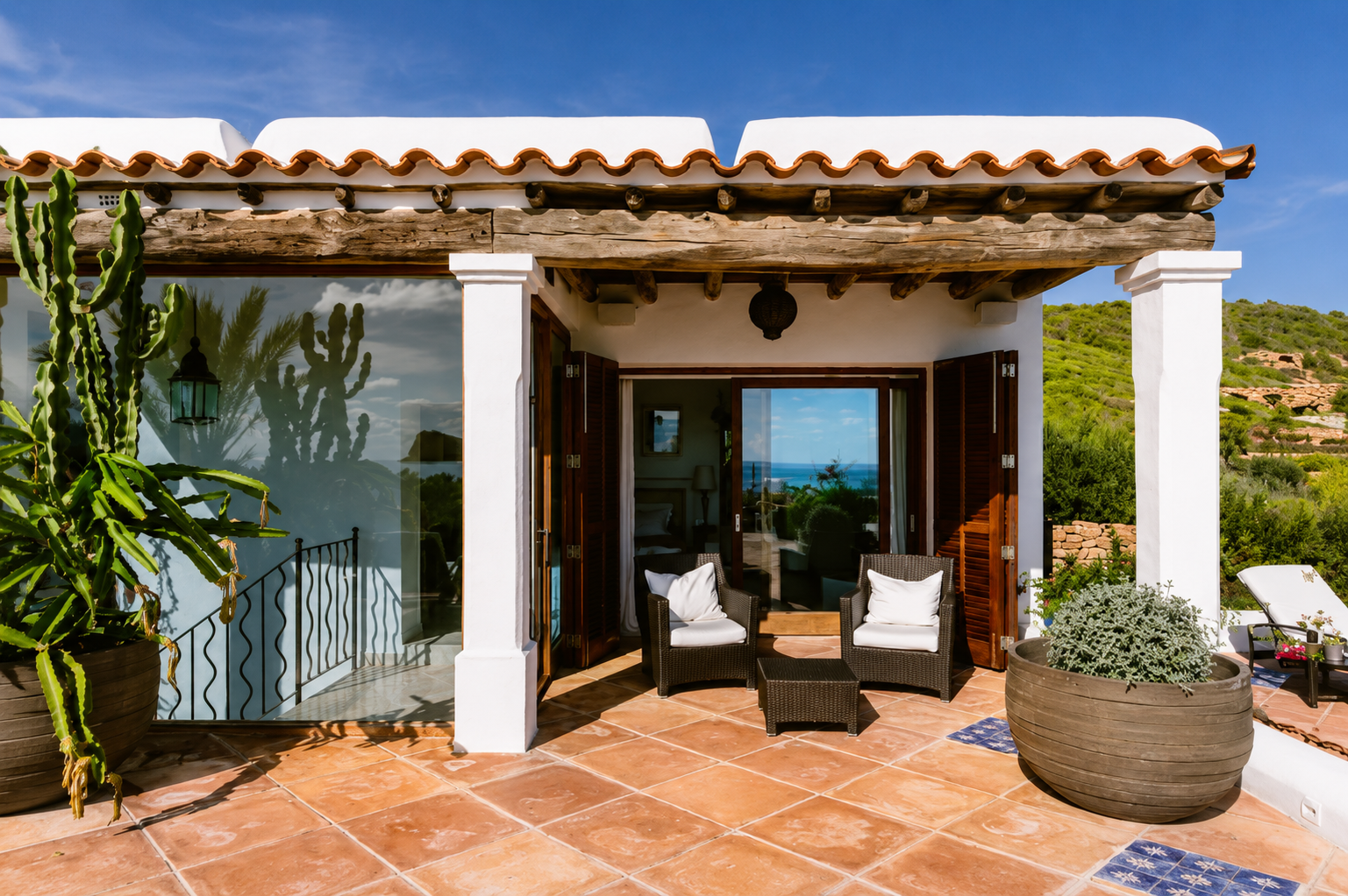 Luxury villa setting